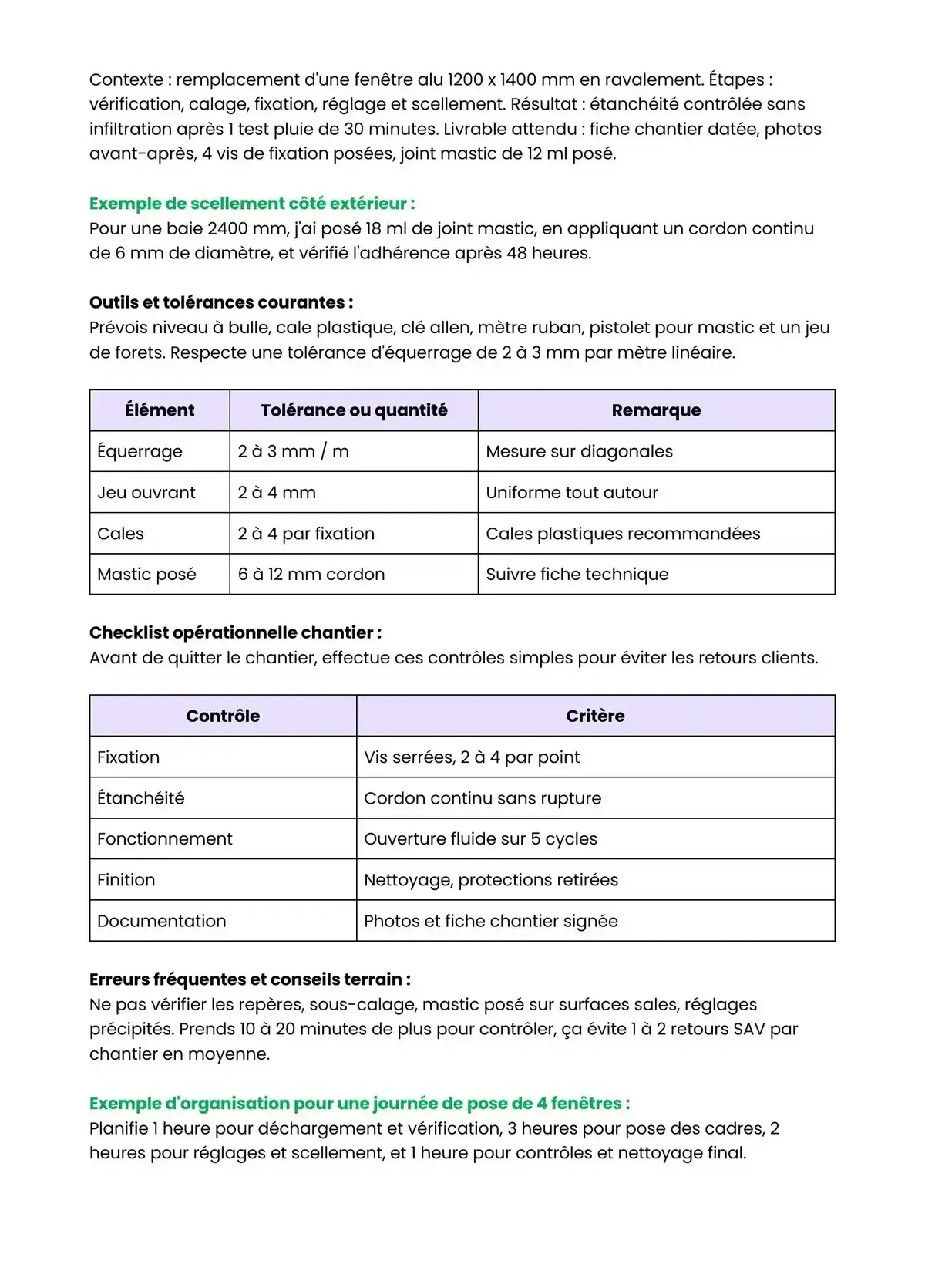 Example Fiche de Révision Bac Pro MAV